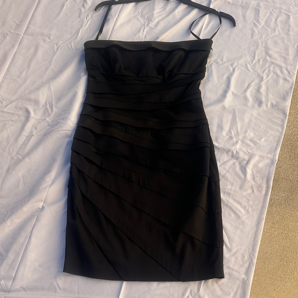 Calvin Klein Black Strapless Dress